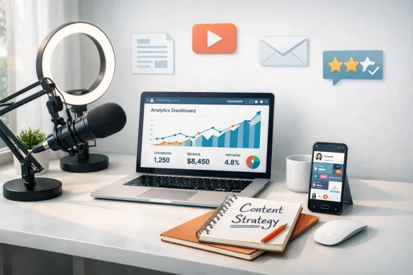 Studio de création de contenu et stratégie de marketing digital