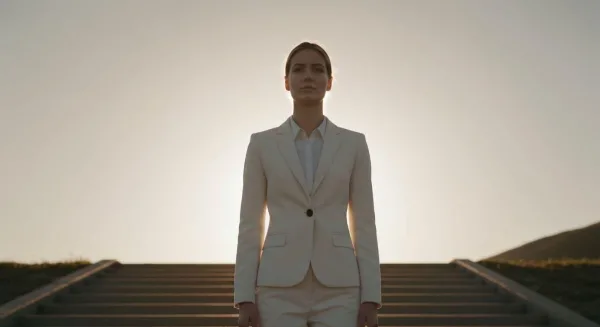 Femme d'affaires confiante, symbole de leadership, d'ambition et de réussite