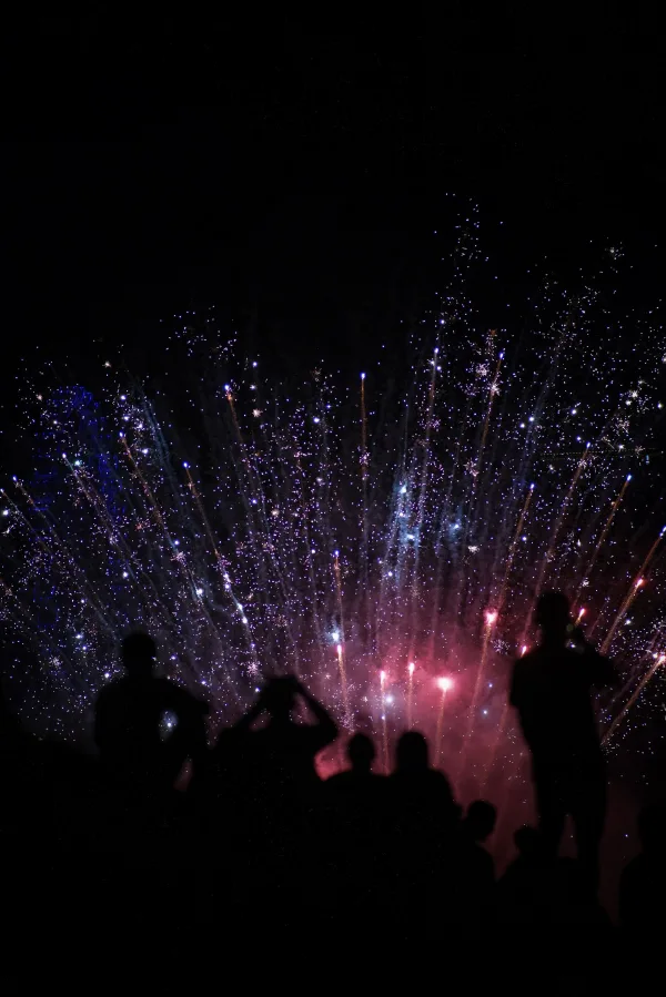 Feu d'artifice nocturne